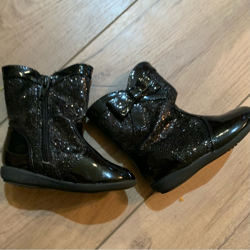 Sparkly Black Boots